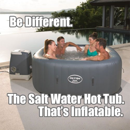 A Salt Water Hot Tub That Is Inflatable