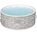 SaluSpa Faux Stone Inflatable Spa