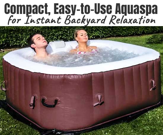 AquaSpa Inflatable 2-3 Person Inflatable Hot Tub