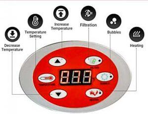 Digital Spa Control Panel for Heat and Massage Jets