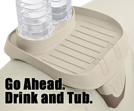 Drink and Tub - inflatable spa drink holder
