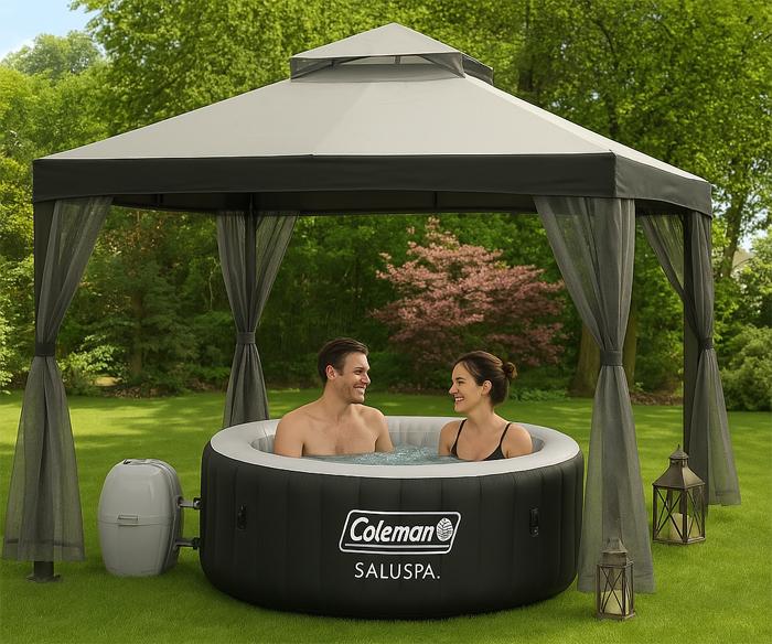 Hampton Gazebo Over Inflatable Spa