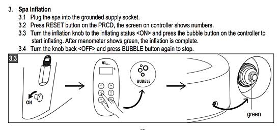 How to Inflate the Mspa Inflatable Hot Tub