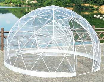 Insulating Spa Dome Keeps Inflatable Spas Warmer in Winter and Lowers Heating Bills