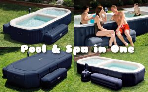Intex Hot Tub and Pool Set, 4 Views, Cover Included