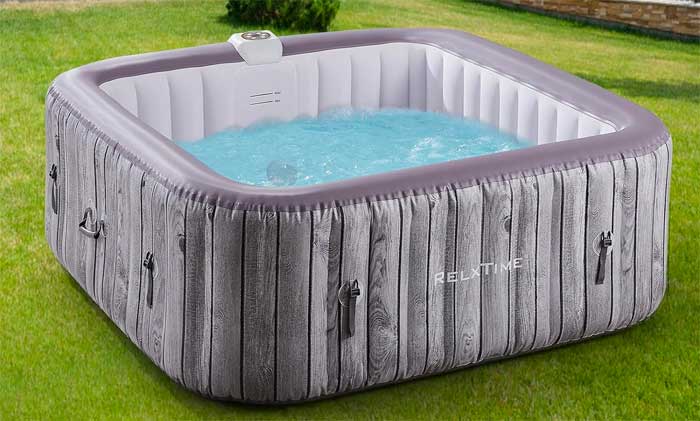 RELXTIME Square Inflatable Spa is One of the Best Cheap Hot Tubs Under $500