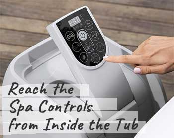 Easily Reach the Spa Control Panel from Inside the Spa