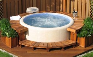 Round Inflatable Hot Tub Surround